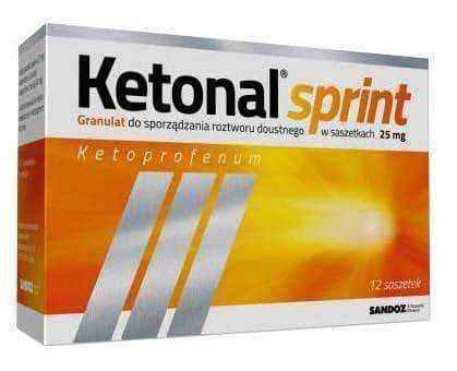 Ketonal Sprint 25mg x 12 sachets UK