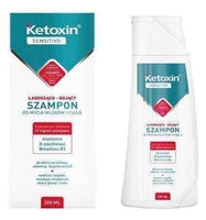 Ketoxin Sensitivo soothing and calming shampoo for washing hair and body 200ml UK