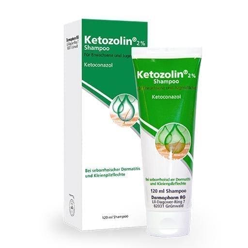 KETOZOLIN 2% pityriasis versicolor treatment shampoo 120 ml UK