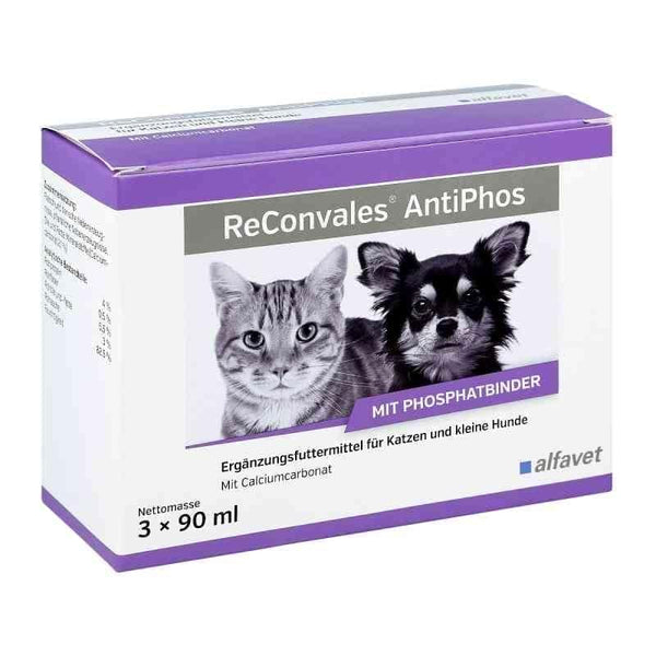 Kidney failure in dogs RECONVALES AntiPhos liquid for dogs, cats UK