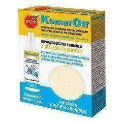KomarOff Spray 70ml + Candle with oil andiroba Gratis! UK