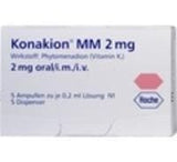 KONAKION MM 2 mg ampoules 5 pc, Phytomenadione, Prophylaxis, vitamin K deficiency UK