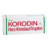 KORODIN cardiovascular drops 40 ml low blood pressure dizziness UK