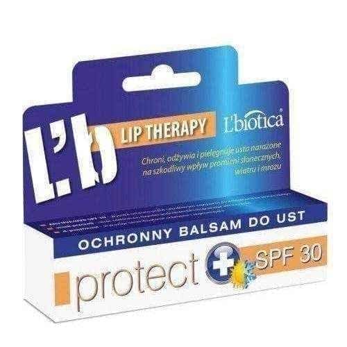 L'Biotica protective lip balm PROTECT SPF30 10ml UK