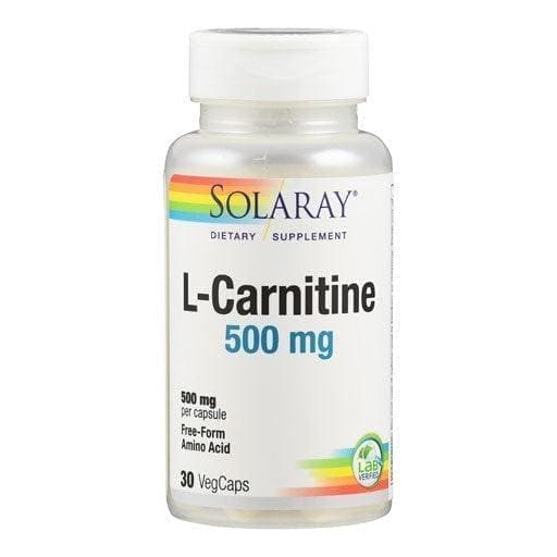 l carnitin l tartrate supplement, 500 mg Solaray Capsules UK