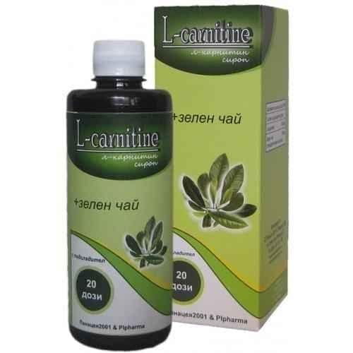 L-CARNITINE 1000mg + GREEN TEA liquid syrup 400ml. UK