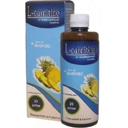 L-CARNITINE 1000mg + PINEAPPLE liquid syrup 400ml. UK