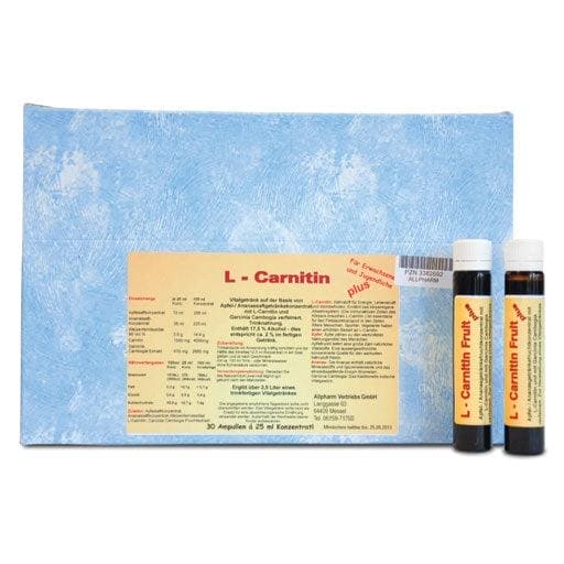 l carnitine, FRUIT plus drinking ampoules UK