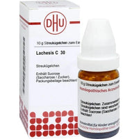 LACHESIS C 30, treating disorders related to skin, menstrual cycle, circulatory system UK