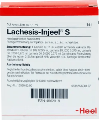 LACHESIS INJEEL S ampoules UK