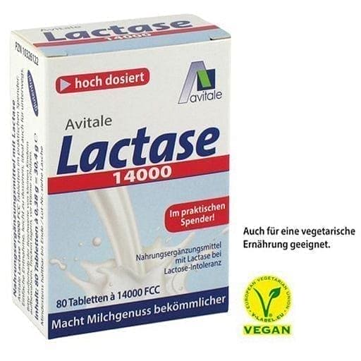 LACTASE enzyme 14,000 FCC tablets UK