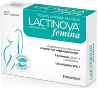 Lactic acid bacteria, Lactinova Femina x 21 capsules UK