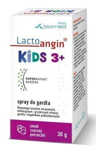 Lactoangin Kids throat spray blackcurrant flavor 30g UK