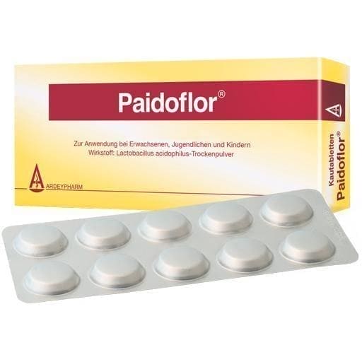 Lactobacillus acidophilus PAIDOFLOR chewable tablets 50 pc UK