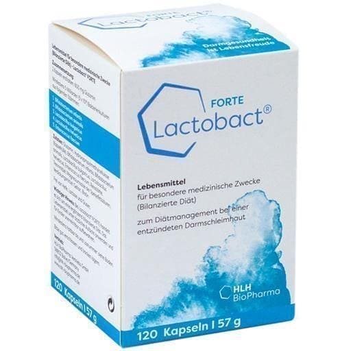 LACTOBACT Forte gastro-resistant capsules 120 pcs inflammatory bowel disease (IBD) UK