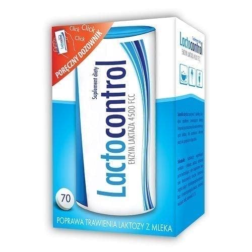 LACTOCONTROL x 70 tablets, source of lactase, enzyme UK