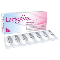 LACTOFEM lactic acid vaginal suppositories UK