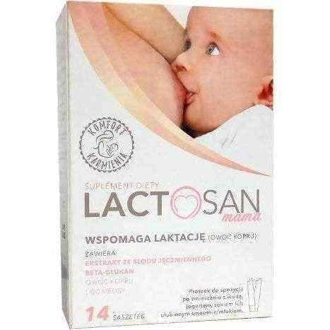 Lactosan Mama powder x 14 sachets, beta glucan, lemon balm extract UK