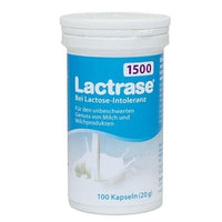 Lactose intolerance, LACTRASE 1,500 FCC Capsules UK