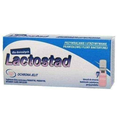 LACTOSTAD Adult 7ml x 7 ampoules, probiotics, carrageenan, beta-glucans UK