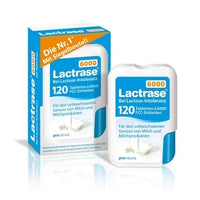 LACTRASE 6,000 FCC, Lactase tablets, lactose intolerance, in a click dispenser UK