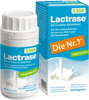 LACTRASE, lactose intolerance, vegetarian 3,300 capsules UK