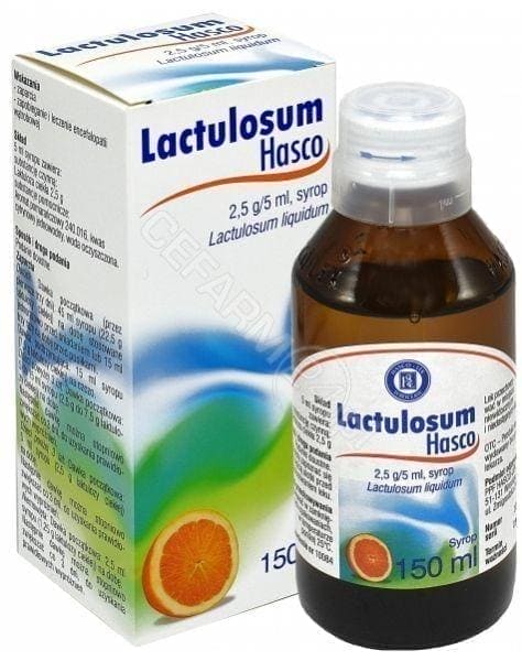 Lactulosum Hasco 2,5g | 5ml syrup 150ml, laxative syrup UK