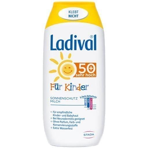 LADIVAL children's sun milk SPF 50+ 200 ml UK