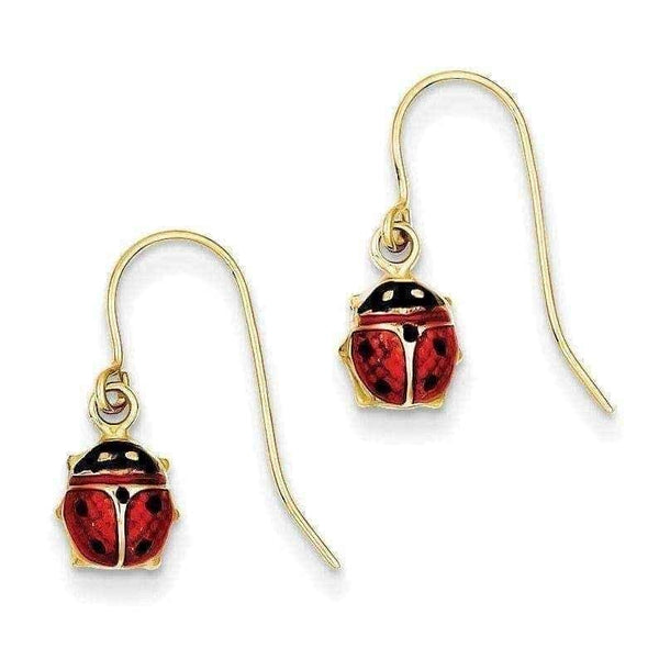 Ladybug Dangle Earrings UK