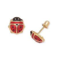 Ladybug earrings gold UK