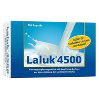 LALUK 4500 capsules, enzyme lactase to support lactose digestion UK