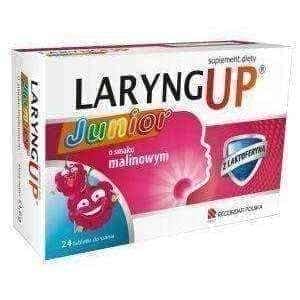 Laryng Up Junior with raspberry flavor x 24 lozenges UK