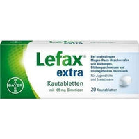 LEFAX extra chewable tablets 20 pc UK