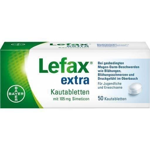 LEFAX extra chewable tablets 50 pc UK