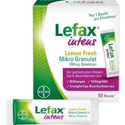 LEFAX intens Lemon Fresh Micro Granules 250 mg Sim. 50 pc UK