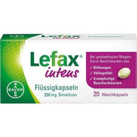 LEFAX intens, simethicone, treat flatulence, abdominal pain UK