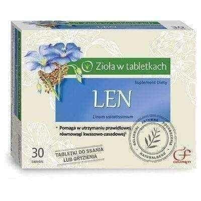 LEN linseed oil x 30 lozenges, acid base balance UK