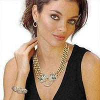 Leopard Necklace, Earrings and Bangle Set UK