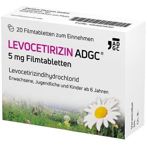 LEVOCETIRIZINE ADGC 5 mg film-coated tablets UK