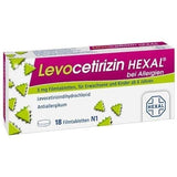 LEVOCETIRIZINE HEXAL for allergies 5 mg film tablets UK