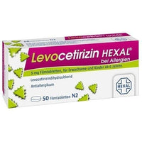LEVOCETIRIZINE HEXAL for allergies 5 mg film tablets UK
