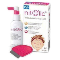 Lice comb, Pipi Nitolic 30ml spray set with comb UK