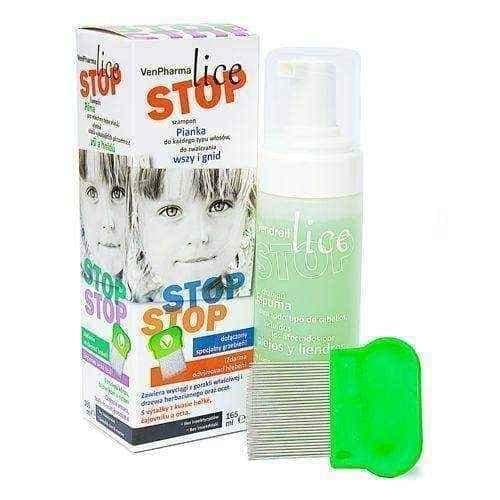 LICESTOP shampoo foam to combat lice and nits 165ml 3+, home remedies for lice UK