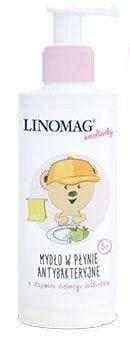 Linomag Antibacterial liquid soap for children with the scent of green apple 200ml UK