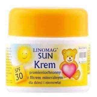 Linomag Sun Cream SPF30 50ml, apteka online, sun cream, sunscreen for babies under 6 month UK