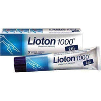 LIOTON 1000 gel 50g, phlebitis, thrombophlebitis, subcutaneous hematoma, contusion UK