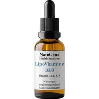 LIPO VITAMINE 1,000 oil 15 ml vitamins E, D3, K, A UK