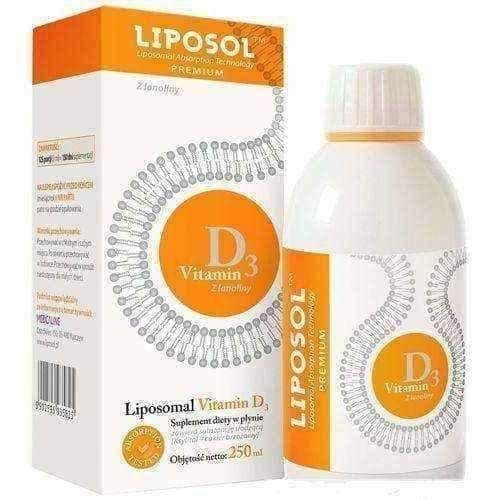 Liquid vitamin d - Liposol Vitamin D3 with liposomal lanolin 250ml UK