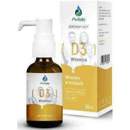 Liquid vitamin d | Avitale Vitamin D3 from lanolin 1000 IU drops 30ml UK