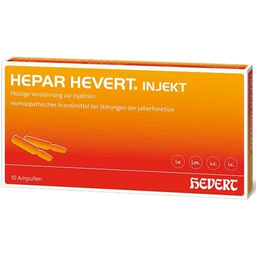 Liver function disorders, HEPAR HEVERT inject ampoules UK